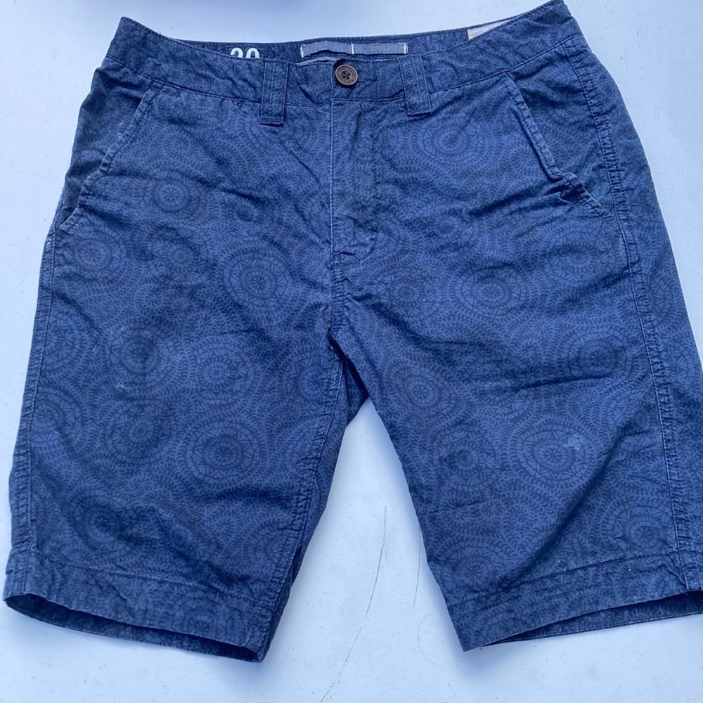 Blue Patterned Fatface Men’s Shorts Size 30